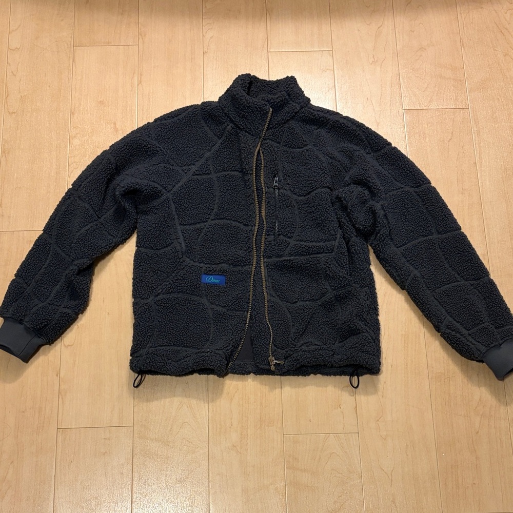 DIME grey Sherpa Fleece Jacket
